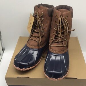 WEATHERPROOF VINTAGE Mens Navy Insulated Comfort Adam Shoes 9 M